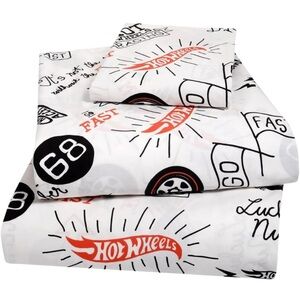 Morning Bird Hot Wheels Twin Size Organic Sheet Set